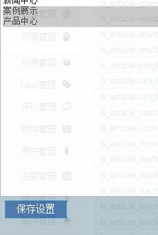 分类模板设置