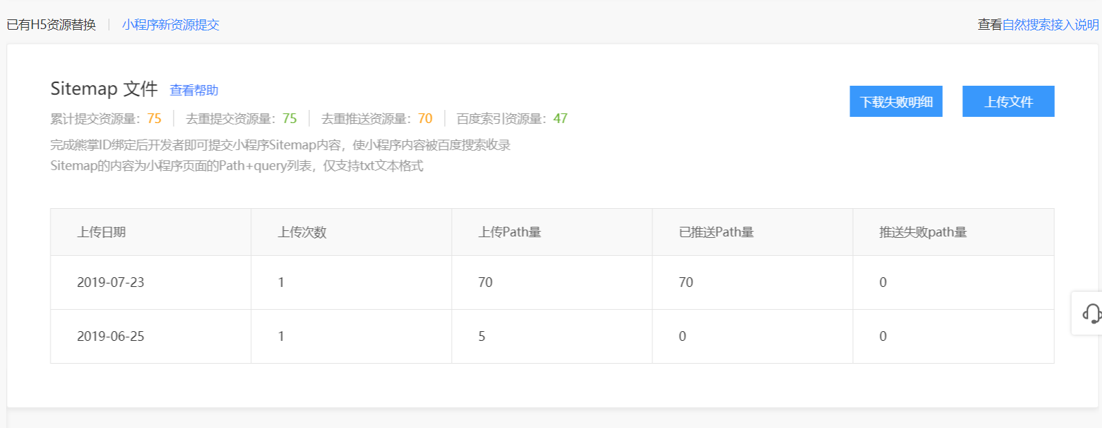 Sitemap数据提交 Sitemap数据提交