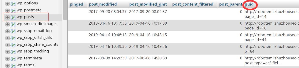 wordpress修改 guid值 wordpress修改 guid值